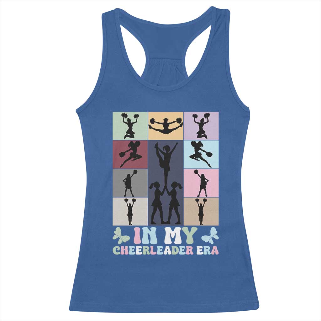 In My Cheer Mom Era Racerback Tank Top Cheerleader Squad Fan Gift TS12 Royal Blue Print Your Wear