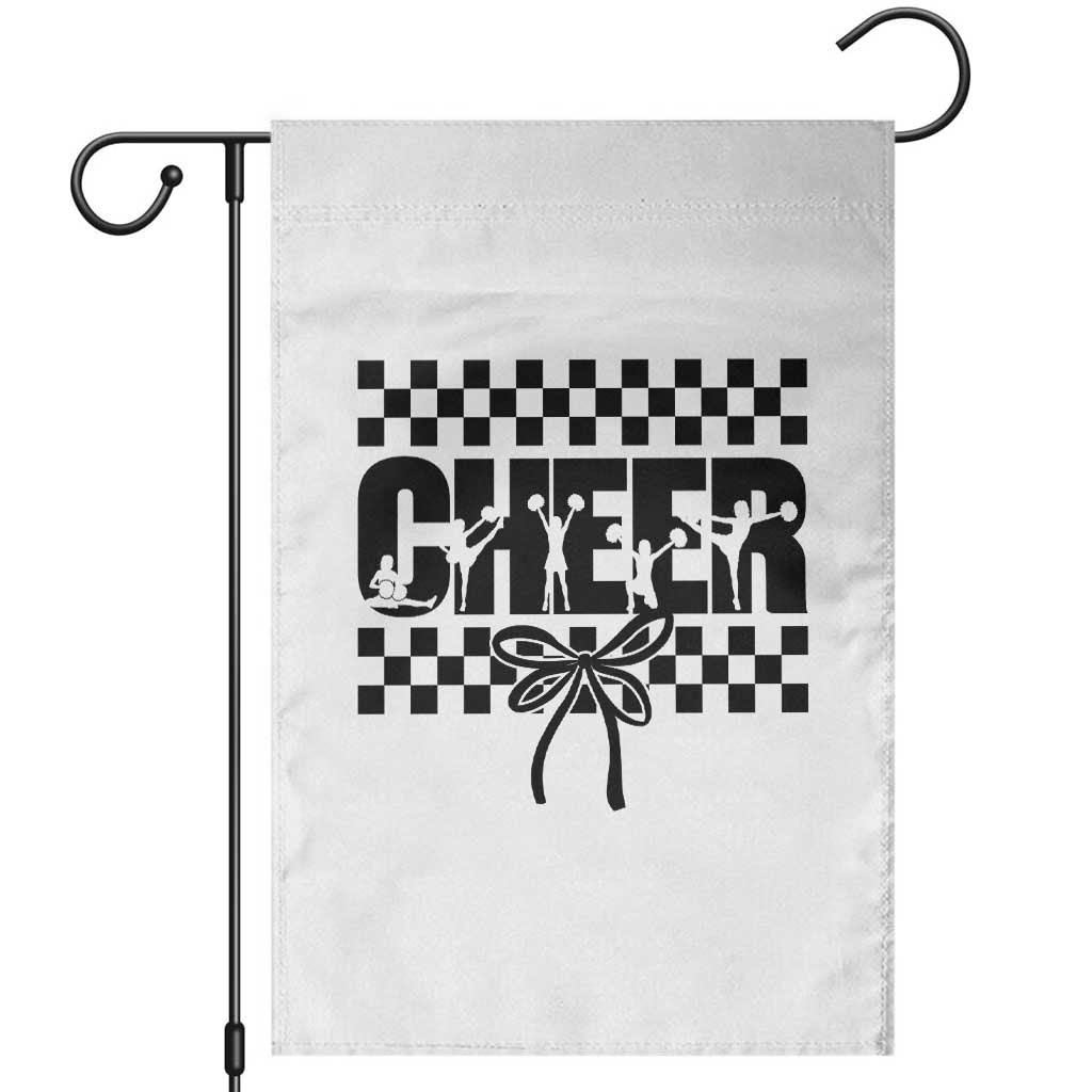Proud Cheerleading Garden Flag Gift For Sports Season Supporters TS12 White Print Your Wear