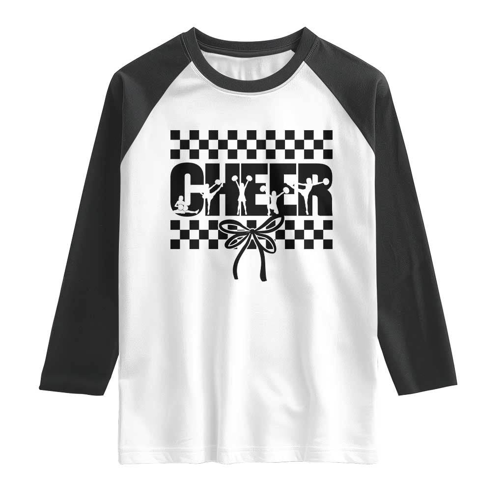 Proud Cheerleading Raglan Shirt Gift For Sports Season Supporters TS12 White Black Print Your Wear