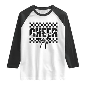 Proud Cheerleading Raglan Shirt Gift For Sports Season Supporters TS12 White Black Print Your Wear