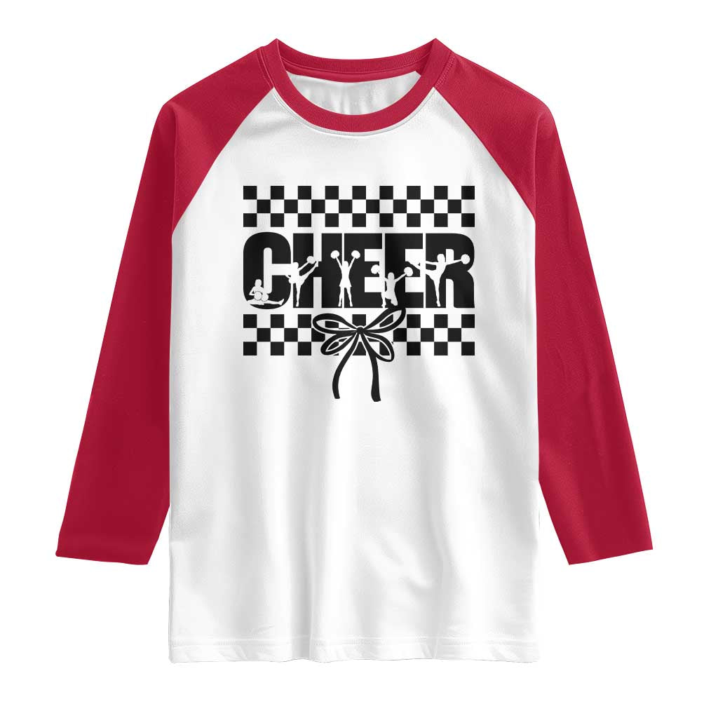 Proud Cheerleading Raglan Shirt Gift For Sports Season Supporters TS12 White Red Print Your Wear