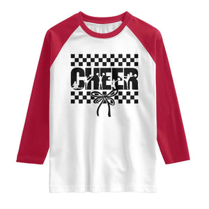 Proud Cheerleading Raglan Shirt Gift For Sports Season Supporters TS12 White Red Print Your Wear