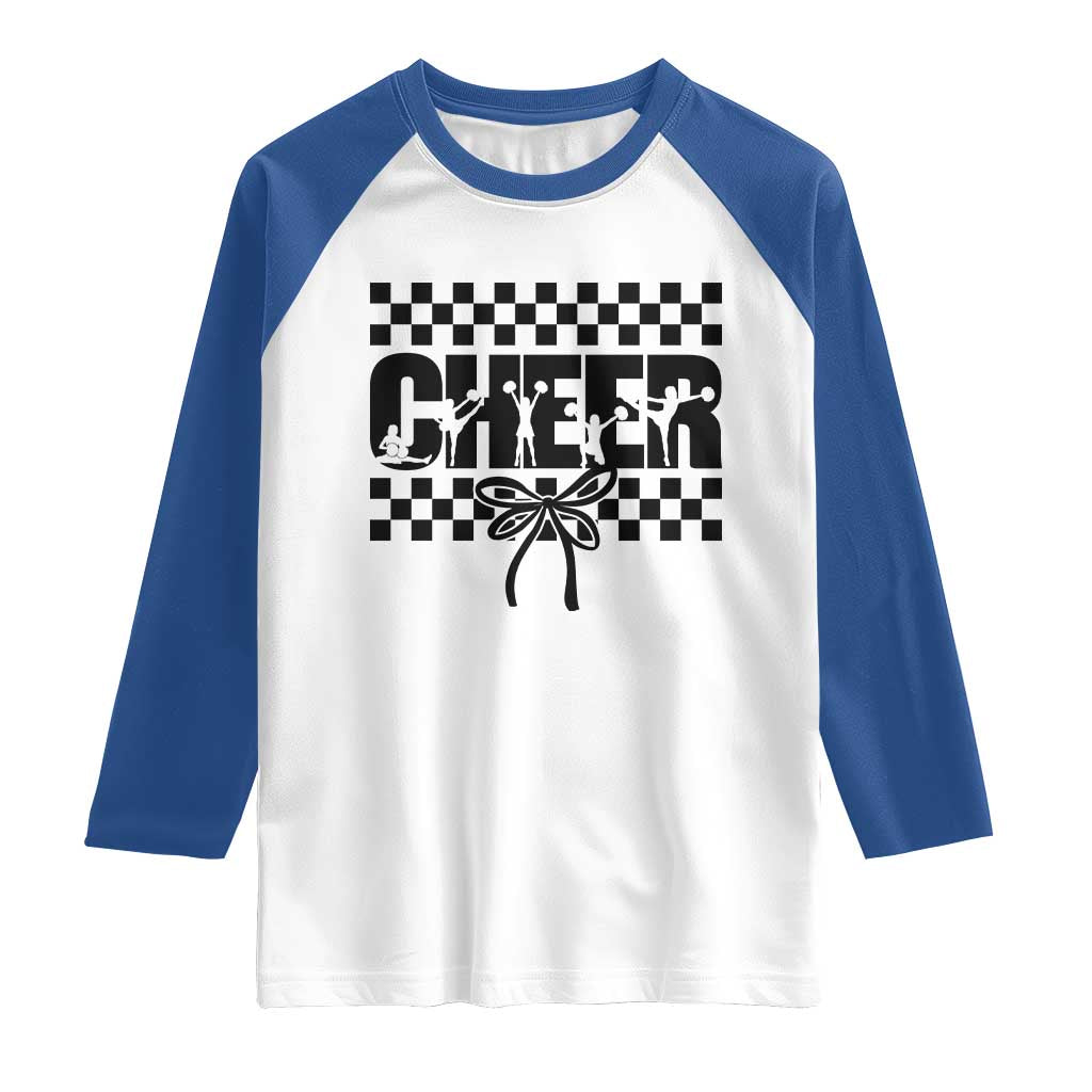 Proud Cheerleading Raglan Shirt Gift For Sports Season Supporters TS12 White Royal Print Your Wear