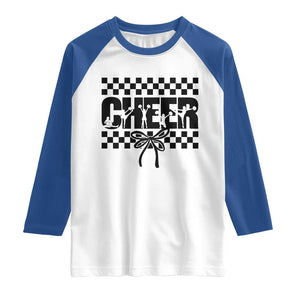 Proud Cheerleading Raglan Shirt Gift For Sports Season Supporters TS12 White Royal Print Your Wear