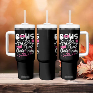 Bows And Bling Its A Cheer Thing Tumbler With Handle Cheerleading Gift TS12 Print Your Wear