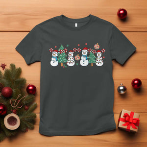 Funny Christmas Cheer Gift T Shirt Santa Snowman Cheerleaders TS12 Dark Heather Print Your Wear