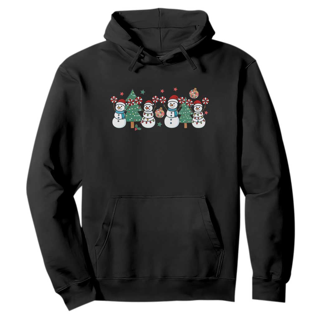Funny Christmas Cheer Gift Hoodie Santa Snowman Cheerleaders TS12 Black Print Your Wear