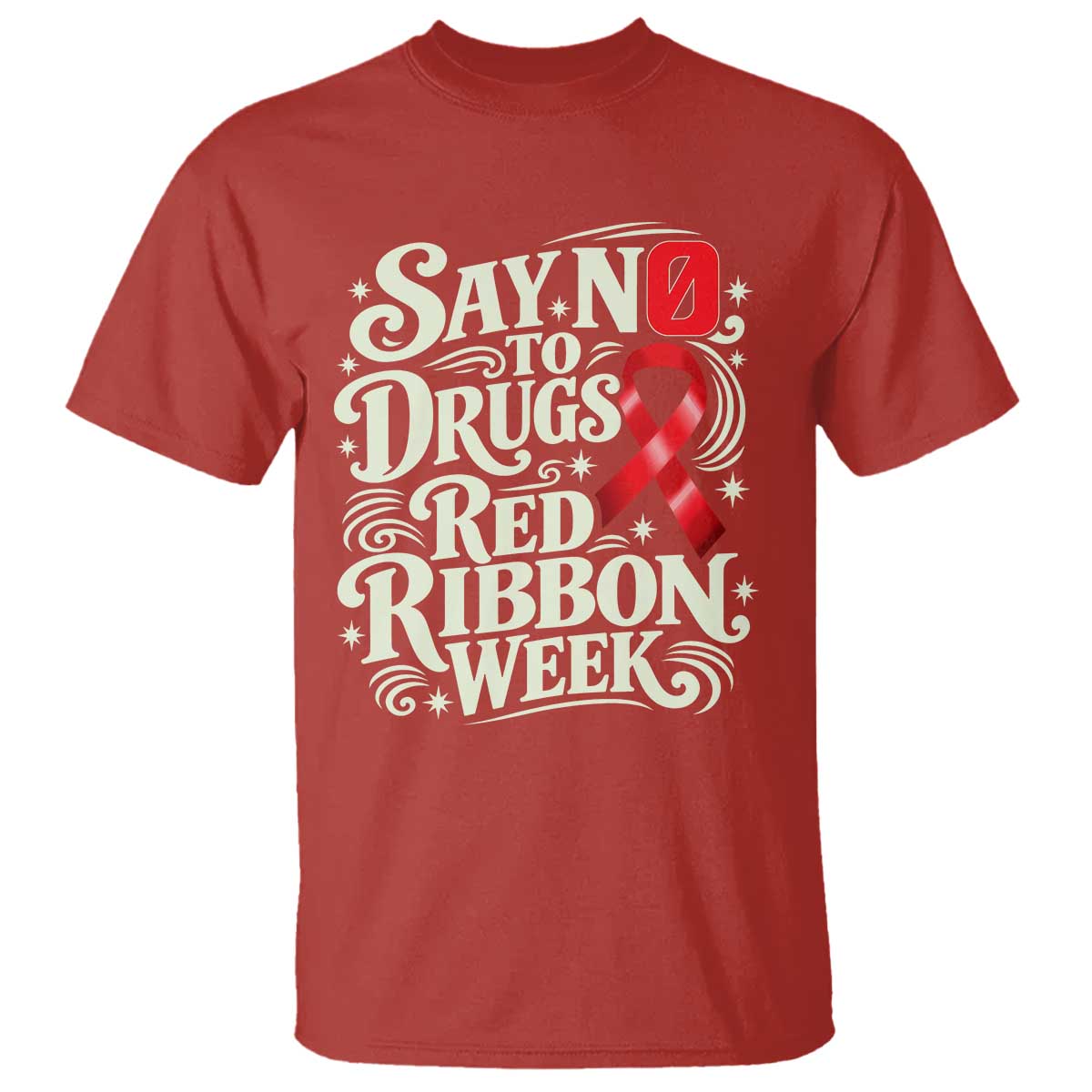 Red Ribbon Week Anti Drugs T Shirt Say No To Drugs School Support