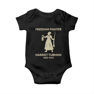Harriet Tubman Freedom Fighter Baby Onesie History Lover Gift TS12 Black Print Your Wear