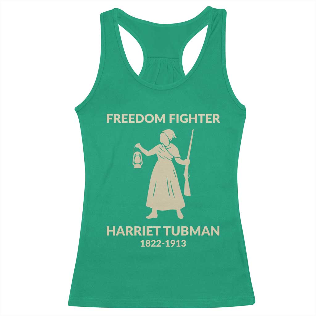 Harriet Tubman Freedom Fighter Racerback Tank Top History Lover Gift TS12 Irish Green Print Your Wear