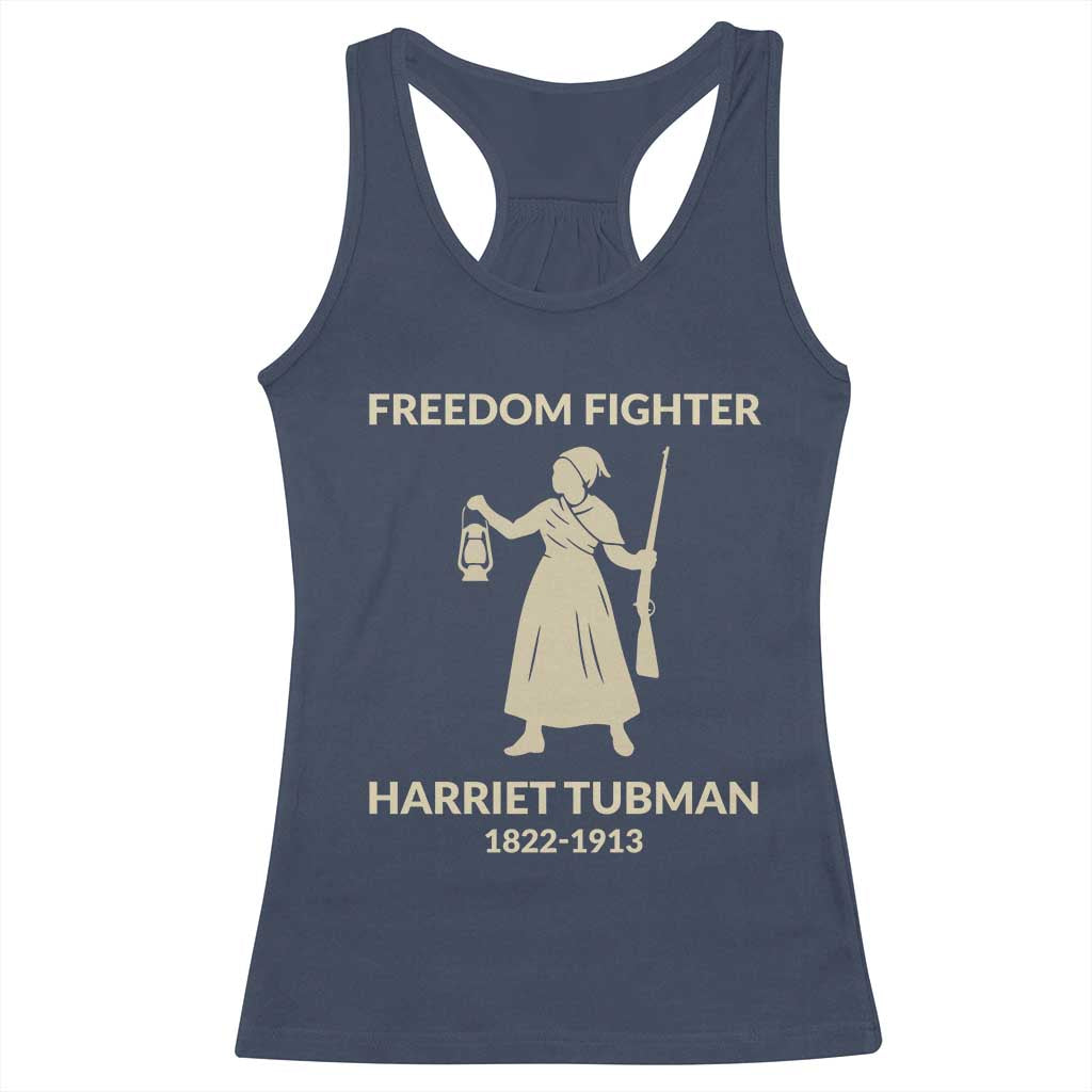 Harriet Tubman Freedom Fighter Racerback Tank Top History Lover Gift TS12 Navy Print Your Wear
