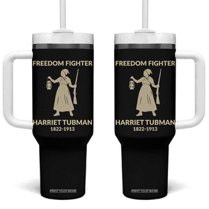 Harriet Tubman Freedom Fighter Tumbler With Handle History Lover Gift TS12 One Size: 40 oz Black Print Your Wear