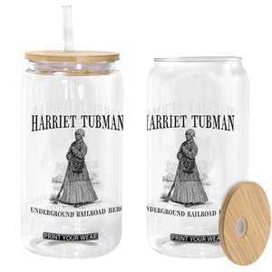 Harriet Tubman Glass Can Underground Railroad Freedom Leader TS12 Print Your Wear