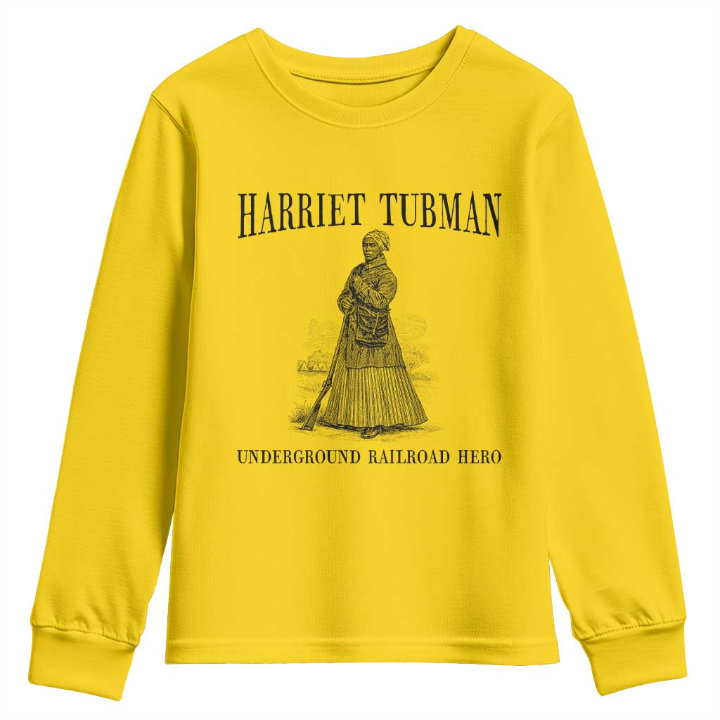 Harriet Tubman Youth Sweatshirt Underground Railroad Freedom Leader TS12 Daisy Print Your Wear