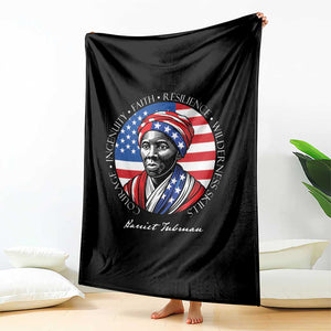 Harriet Tubman Patriotic Throw Blanket Black History Month Gift TS12 Print Your Wear