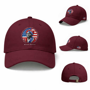 Harriet Tubman Patriotic Baseball Cap Black History Month Gift TS12 Baseball Cap Universal Fit Maroon Print Your Wear