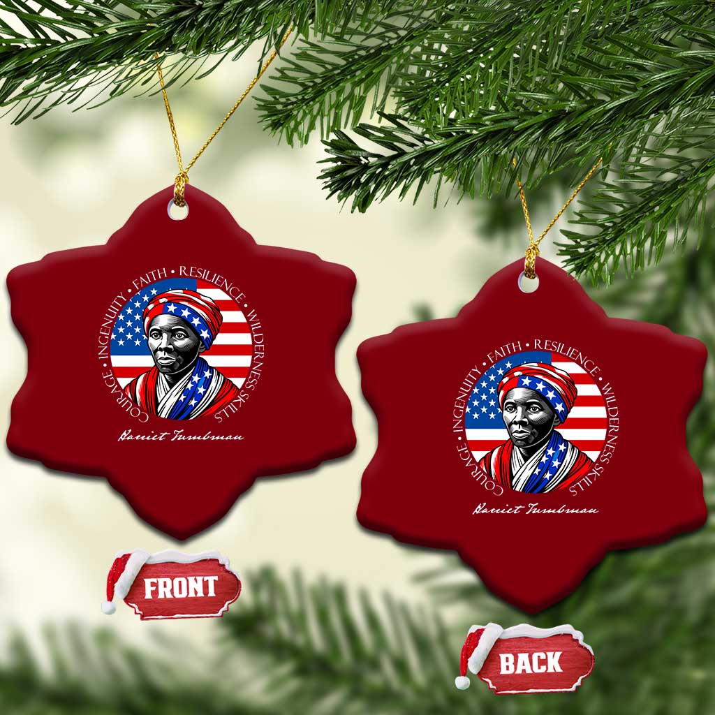Harriet Tubman Patriotic Ceramic Ornament Black History Month Gift TS12 Print Your Wear
