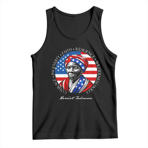 Harriet Tubman Patriotic Tank Top Black History Month Gift TS12 Black Print Your Wear