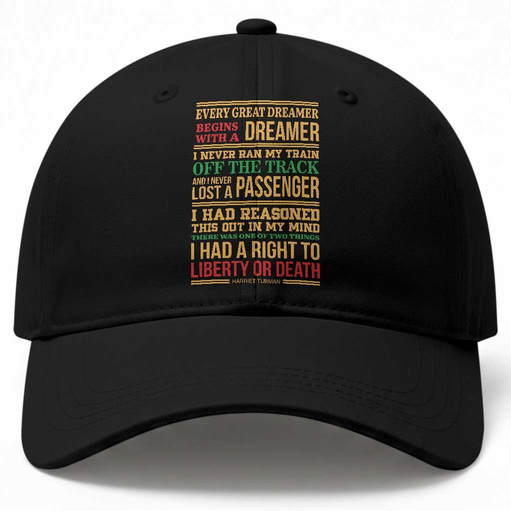 Harriet Tubman Powerful Quote Baseball Cap Strong Black Women Pride TS12 Print Your Wear