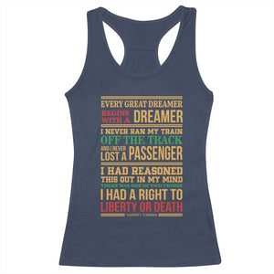 Harriet Tubman Powerful Quote Racerback Tank Top Strong Black Women Pride TS12 Navy Print Your Wear