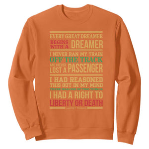 Harriet Tubman Powerful Quote Sweatshirt Strong Black Women Pride TS12 Orange Print Your Wear