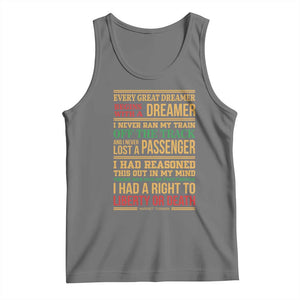 Harriet Tubman Powerful Quote Tank Top Strong Black Women Pride TS12 Black Heather Print Your Wear