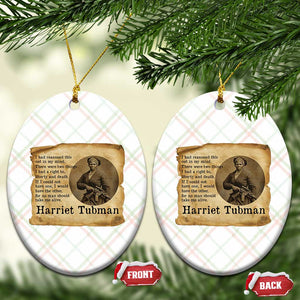 Harriet Tubman Quote Ceramic Ornament Liberty Or Death Empowerment Gift TS12 Print Your Wear