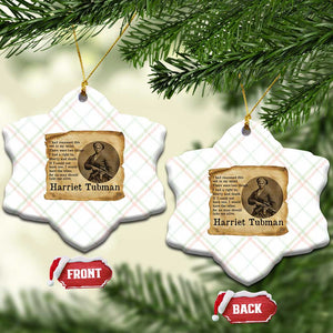 Harriet Tubman Quote Ceramic Ornament Liberty Or Death Empowerment Gift TS12 Print Your Wear