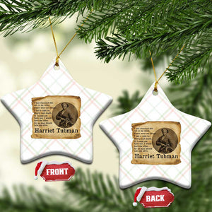 Harriet Tubman Quote Ceramic Ornament Liberty Or Death Empowerment Gift TS12 Print Your Wear