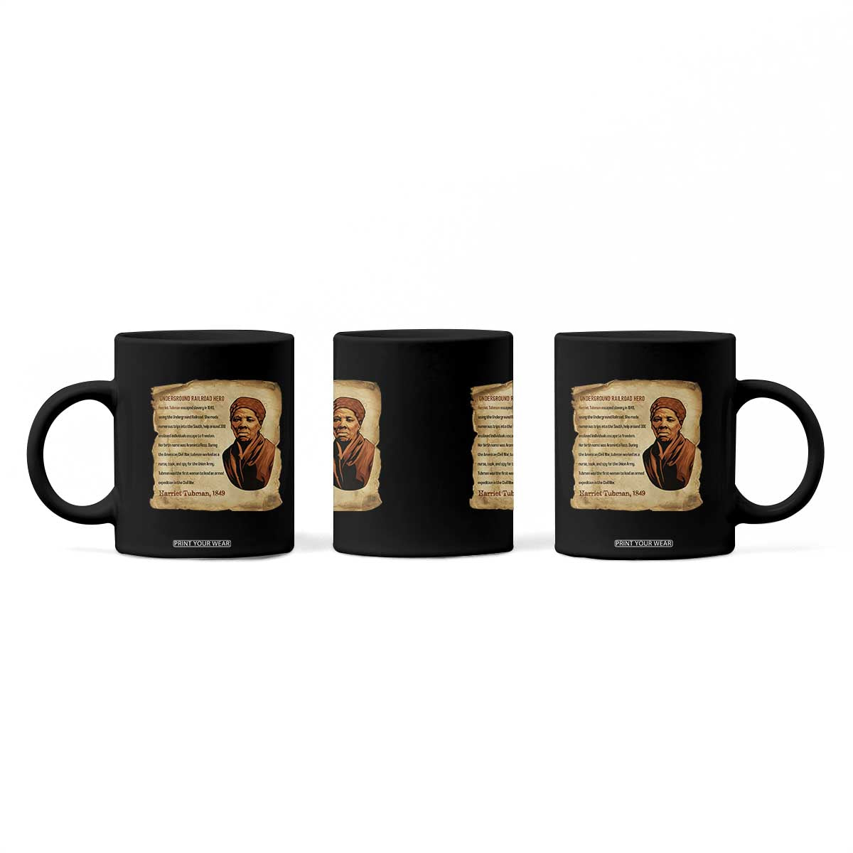 Harriet Tubman Coffee Mug Black American Hero Underground Railroad TS12 Print Your Wear
