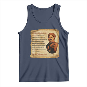 Harriet Tubman Tank Top Black American Hero Underground Railroad TS12 Navy Print Your Wear