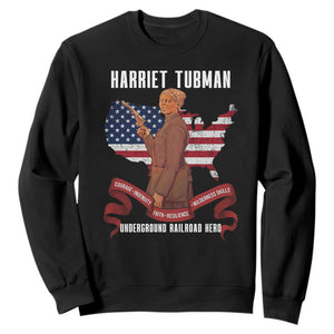 Harriet Tubman Patriotic Sweatshirt Strong Black Women Pride TS12 Black Print Your Wear
