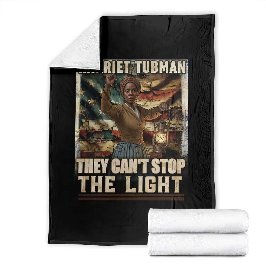 Harriet Tubman Throw Blanket Thay Can Not Stop The Light TS12 Black Print Your Wear