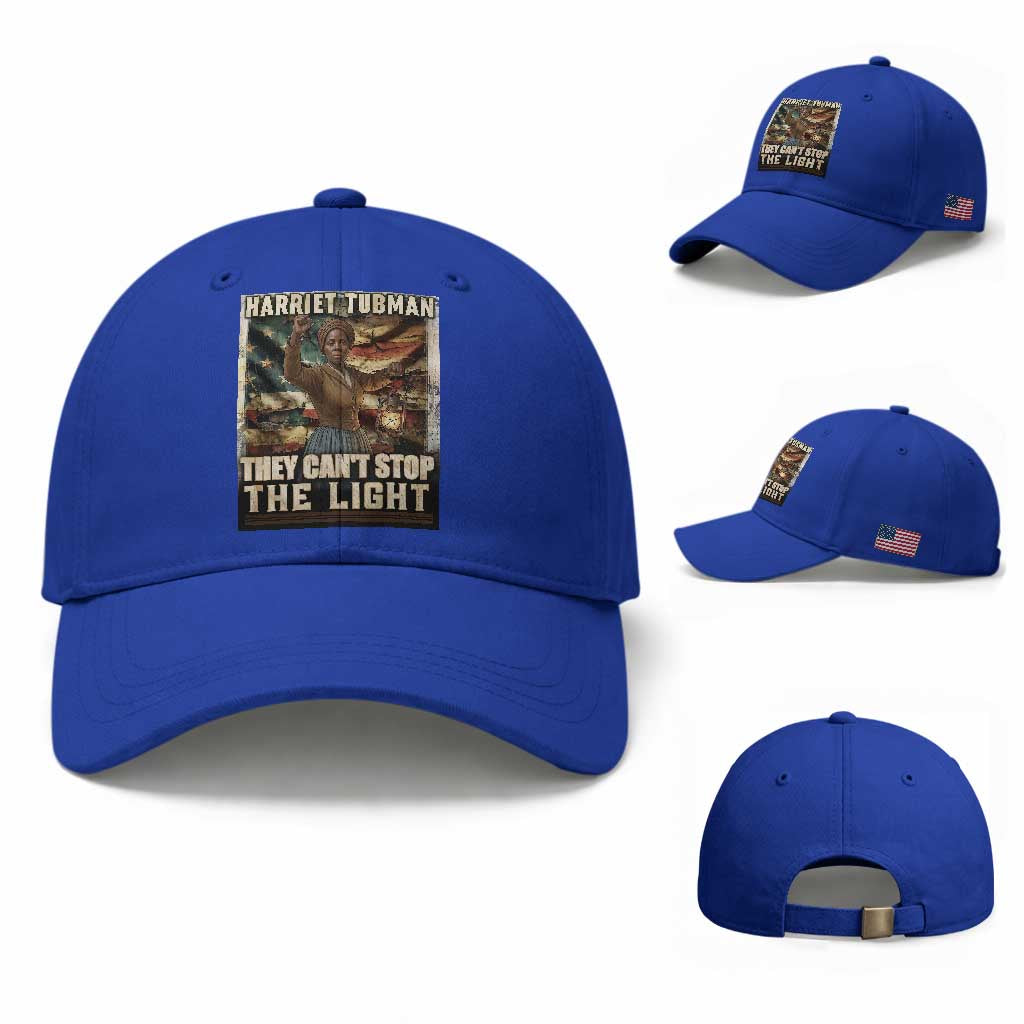 Harriet Tubman Baseball Cap Thay Can Not Stop The Light TS12 Baseball Cap Universal Fit Royal Blue Print Your Wear