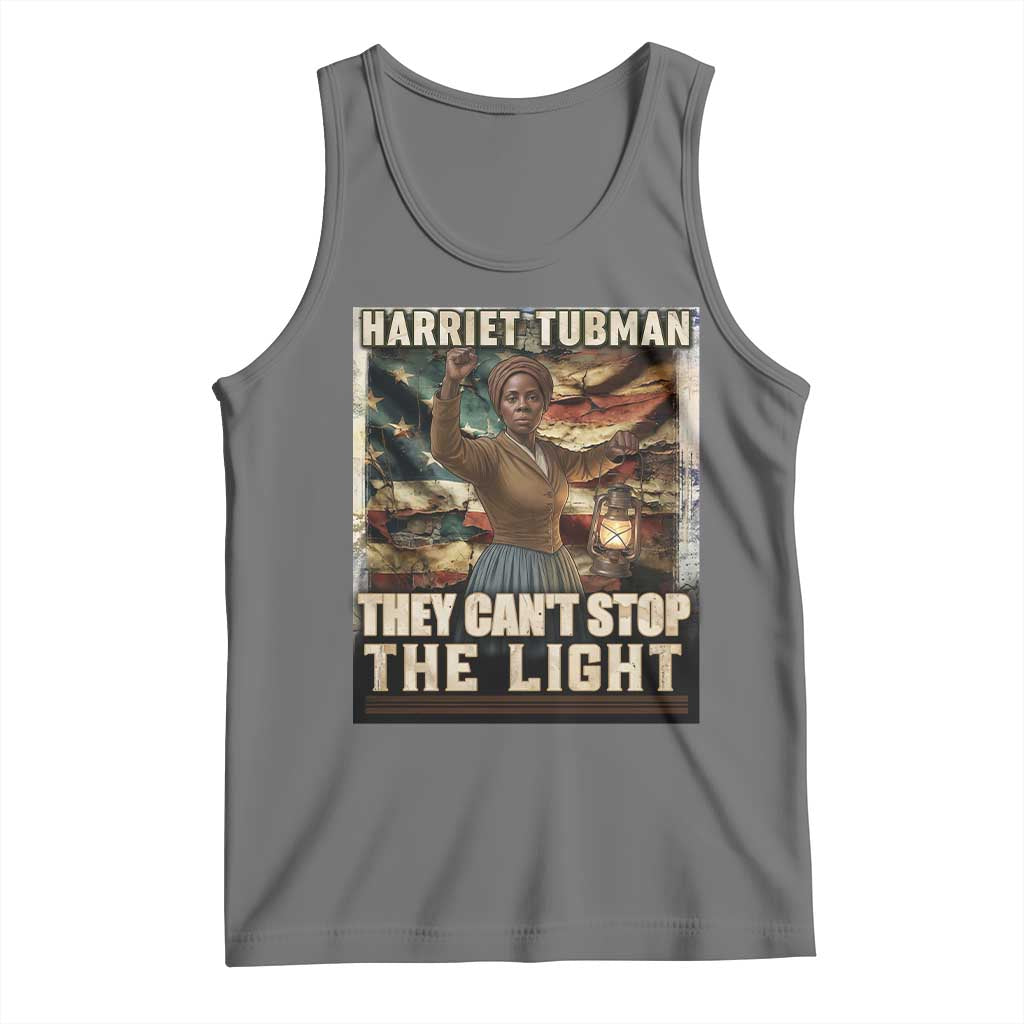 Harriet Tubman Tank Top Thay Can Not Stop The Light TS12 Black Heather Print Your Wear
