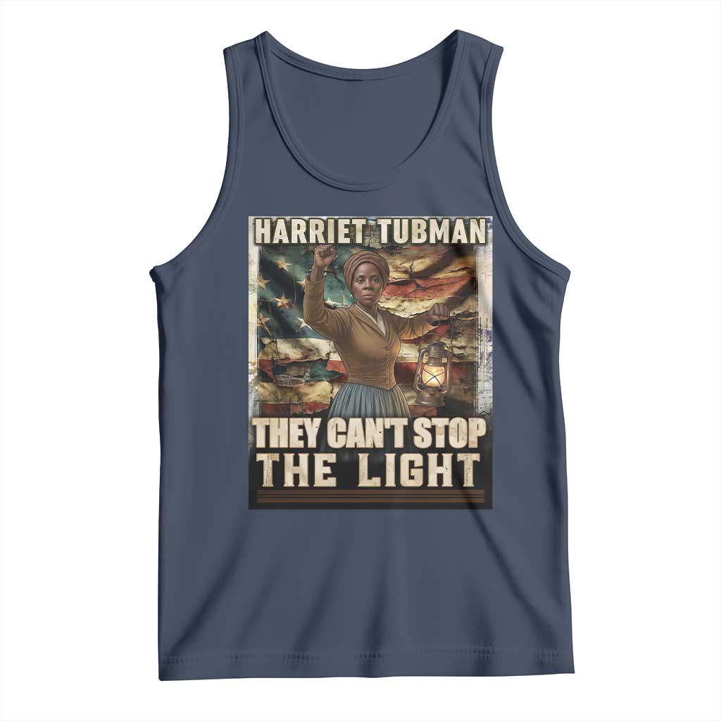 Harriet Tubman Tank Top Thay Can Not Stop The Light TS12 Navy Print Your Wear