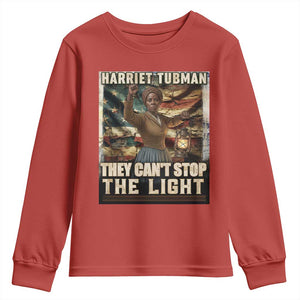 Harriet Tubman Youth Sweatshirt Thay Can Not Stop The Light TS12 Red Print Your Wear