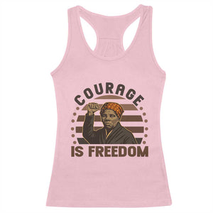 Harriet Tubman Legacy Racerback Tank Top Courage Is Freedom TS12 Light Pink Print Your Wear