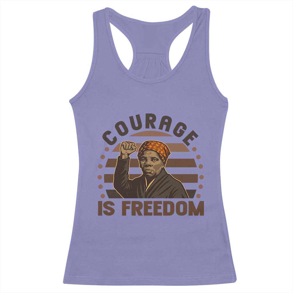 Harriet Tubman Legacy Racerback Tank Top Courage Is Freedom TS12 Violet Print Your Wear