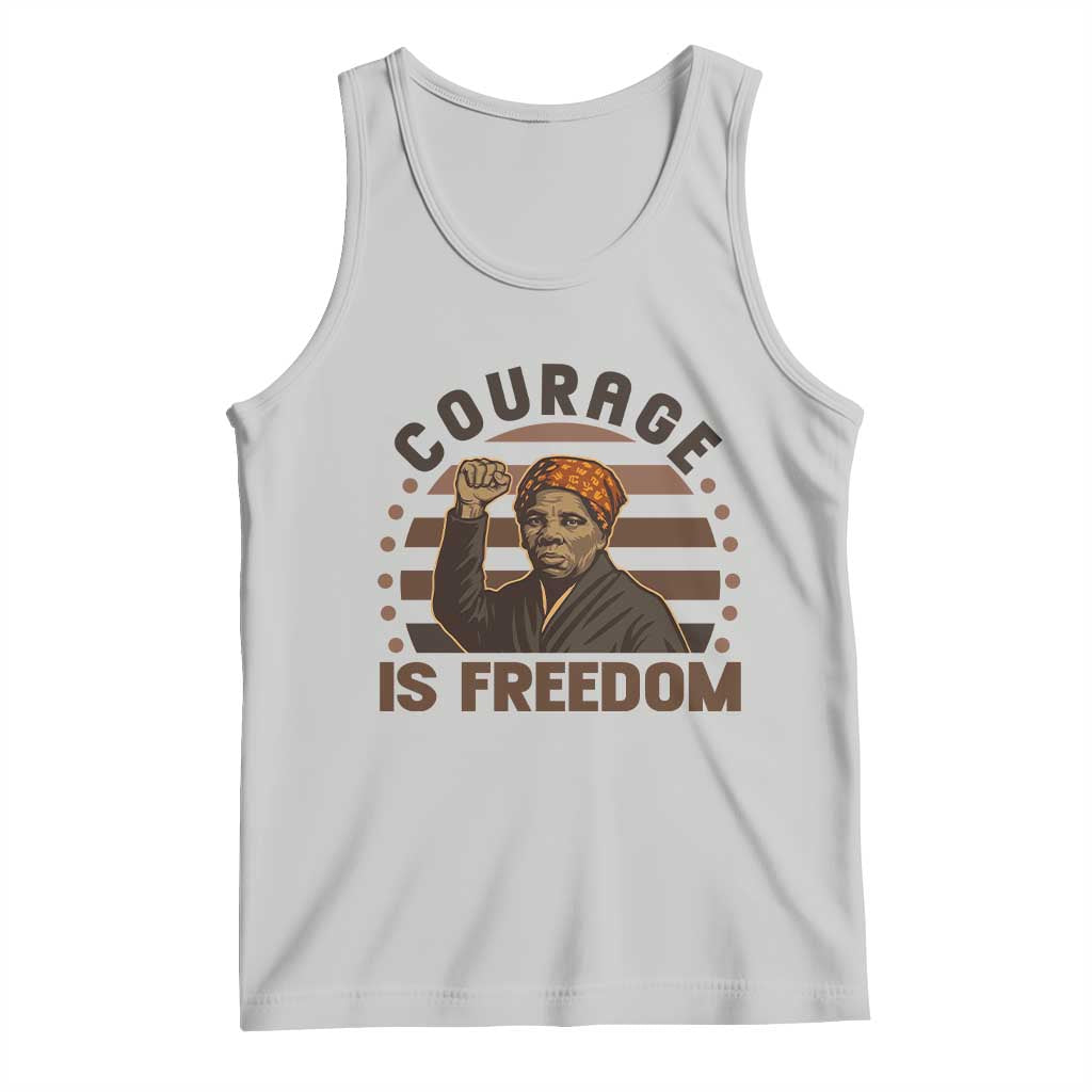 Harriet Tubman Legacy Tank Top Courage Is Freedom TS12 Ash Print Your Wear