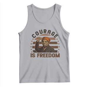 Harriet Tubman Legacy Tank Top Courage Is Freedom TS12 Athletic Heather Print Your Wear