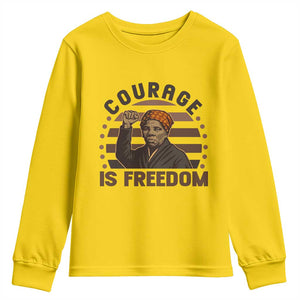 Harriet Tubman Legacy Youth Sweatshirt Courage Is Freedom TS12 Daisy Print Your Wear