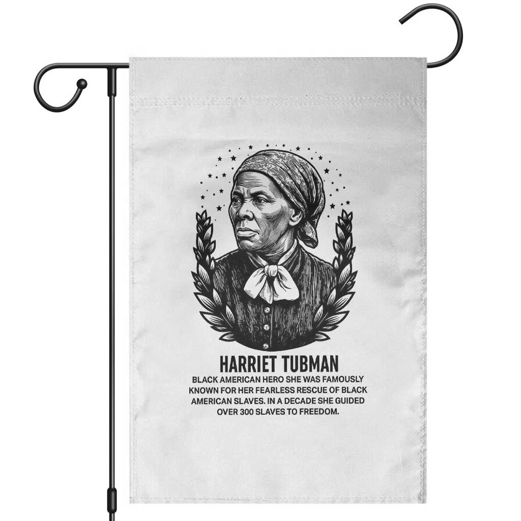 American Hero Harriet Tubman Garden Flag Black History Leader Gift TS12 White Print Your Wear