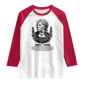 American Hero Harriet Tubman Raglan Shirt Black History Leader Gift TS12 White Red Print Your Wear
