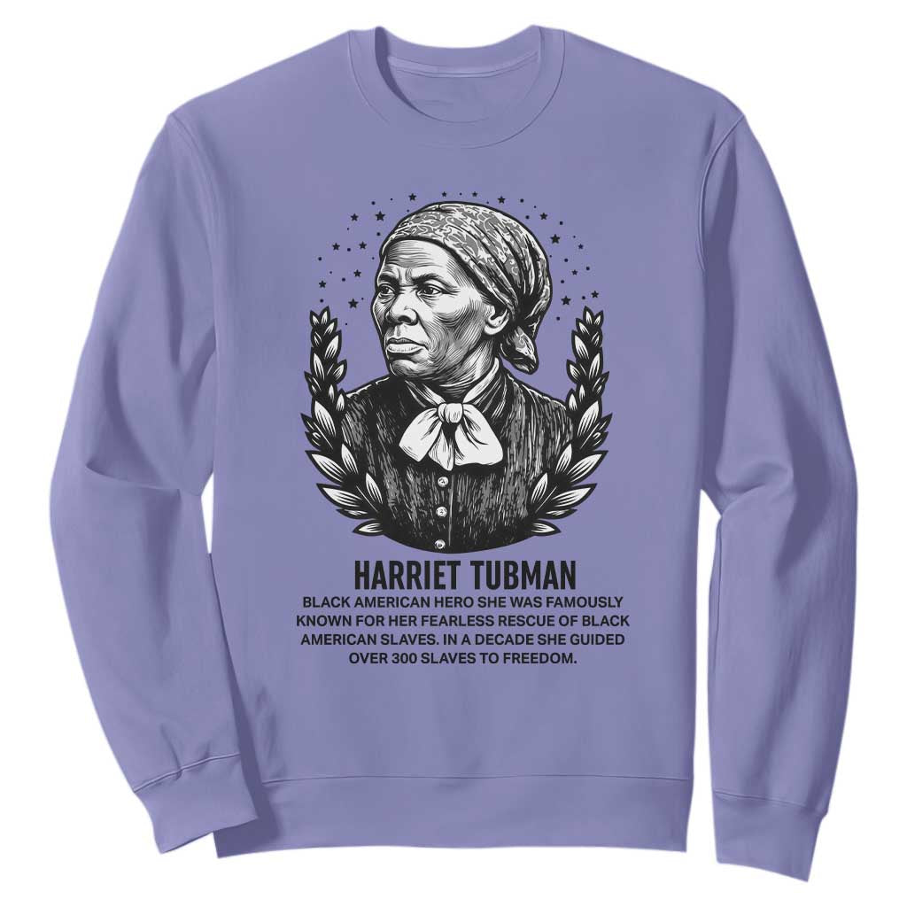 American Hero Harriet Tubman Sweatshirt Black History Leader Gift TS12 Violet Print Your Wear