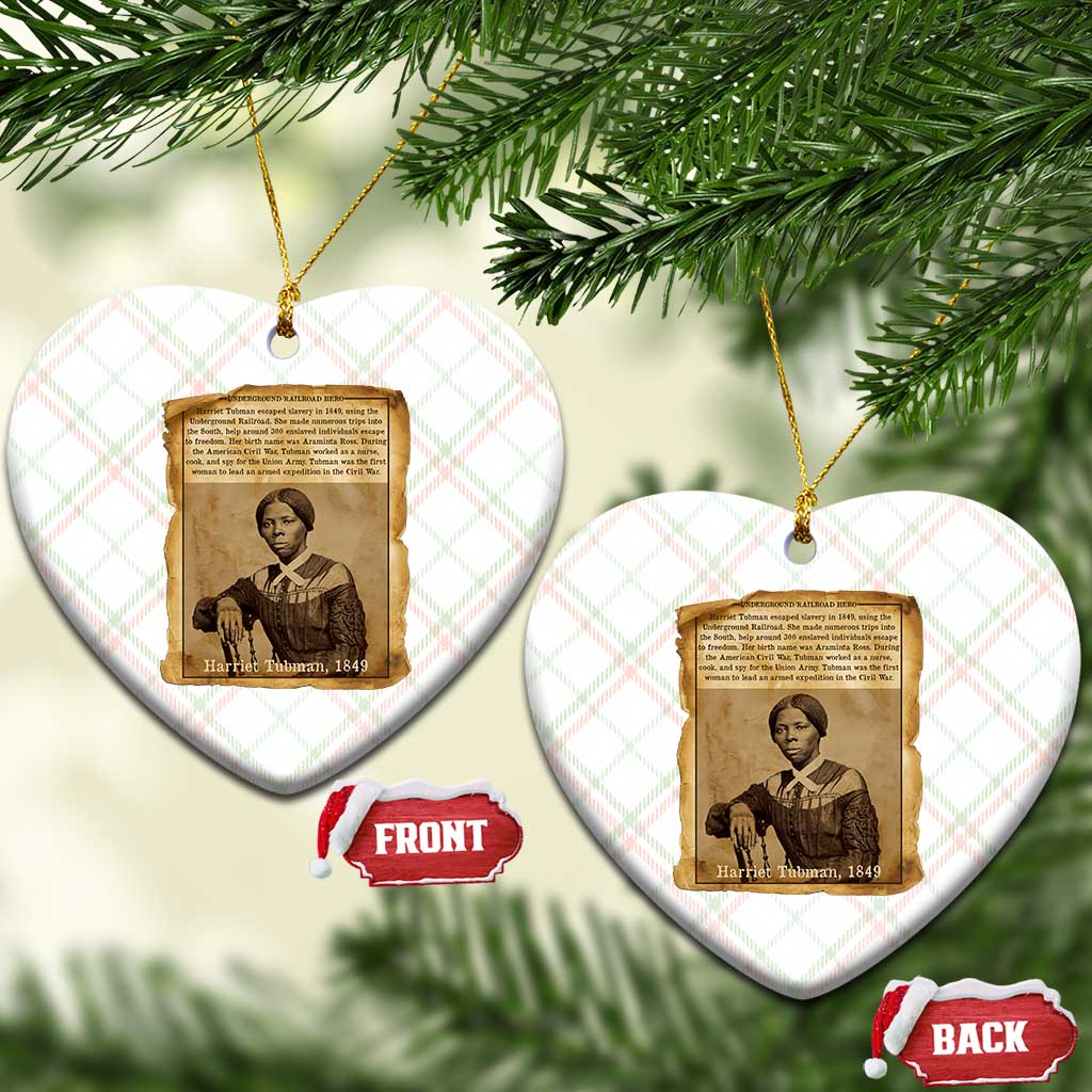 Harriet Tubman Tribute Ceramic Ornament Civil Rights Leader Black History Gift TS12 Print Your Wear