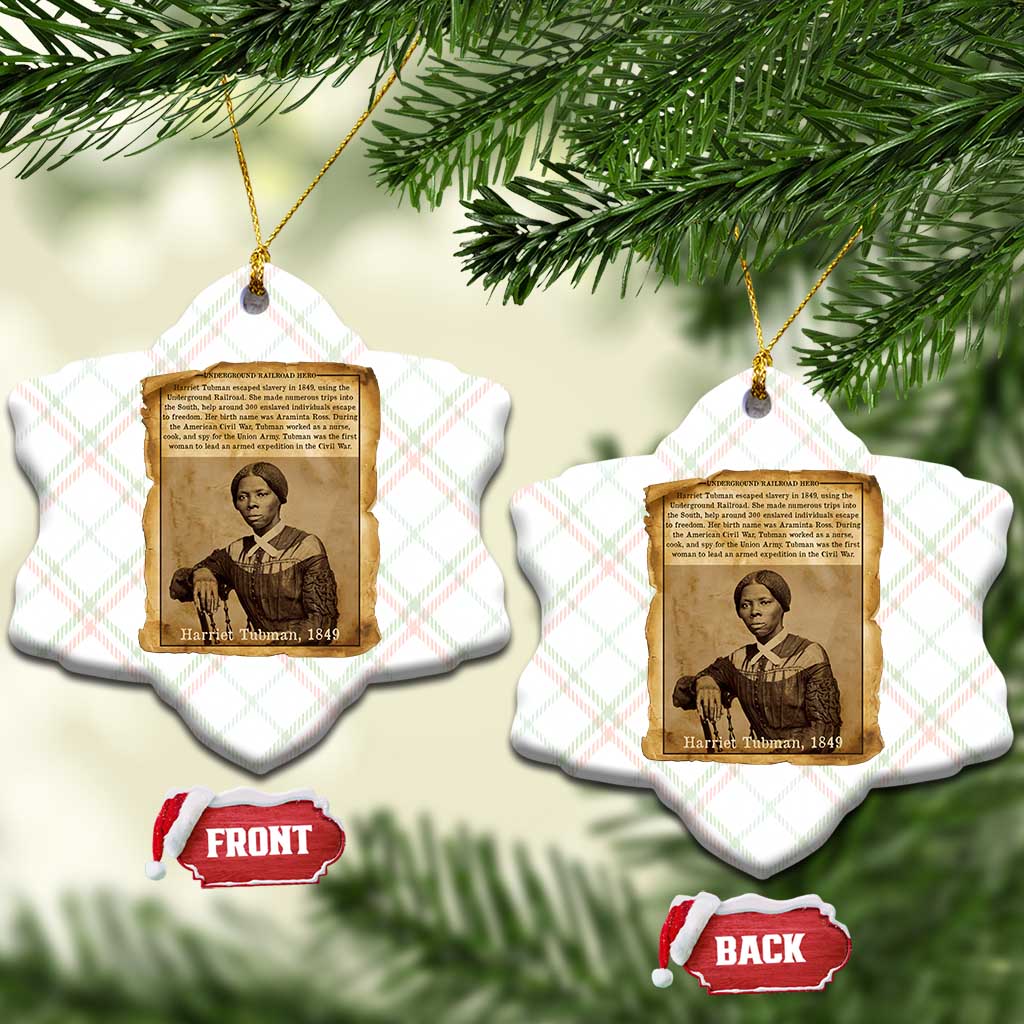 Harriet Tubman Tribute Ceramic Ornament Civil Rights Leader Black History Gift TS12 Print Your Wear