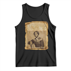 Harriet Tubman Tribute Tank Top Civil Rights Leader Black History Gift TS12 Black Print Your Wear