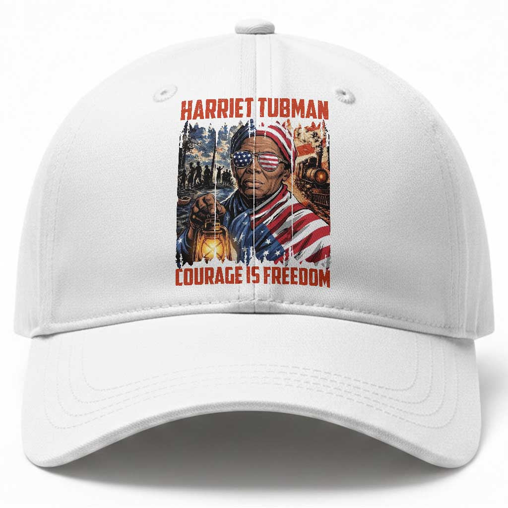 Harriet Tubman Courage Is Freedom Baseball Cap Black History Gift TS12 Print Your Wear