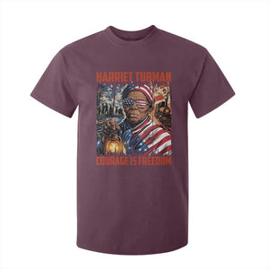 Harriet Tubman Courage Is Freedom T Shirt For Kid Black History Gift TS12 Maroon Print Your Wear